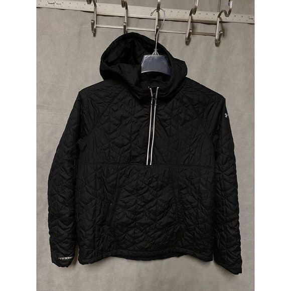 Under‎ Armour Jacket Women S Storm Zip Softshell Windbreaker Hood Quilted Coat - Picture 1 of 14